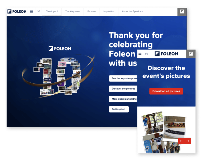 Foleon Customer event magazine